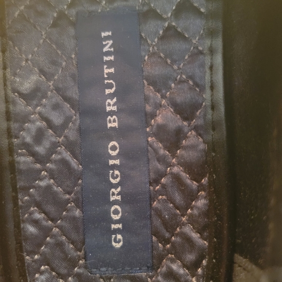 Giorgio Brutini Quilted Black Velvet Loafer 9.5m - Picture 7 of 8